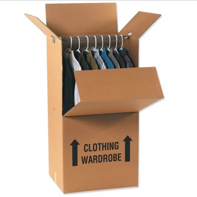 acheter Boîte carton de déménagement DIY avec tringle à vêtements renforcée online manufacture