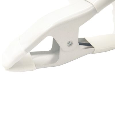 acheter Logo personnalisé un type d'acier à ressort pince pour robe de mariée Blanc Clip pièces d'estampage métalliques à ressort pince online manufacture